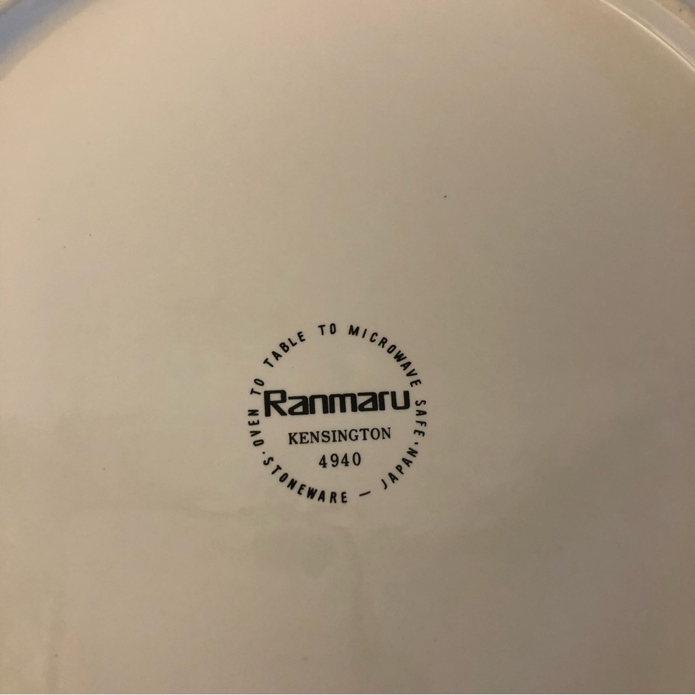 Vintage Ranmaru Kensington 4940 Table To Microwave Japan Plates Set Of Four - Picture 5 of 6
